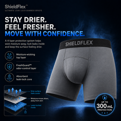 ShieldFlex™ Ultimate Leak-Lock Bamboo Briefs V2