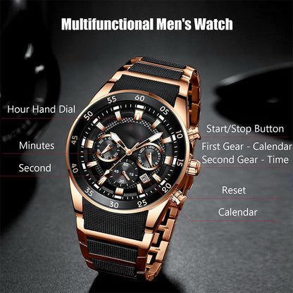 Men's Waterproof Quartz Watch