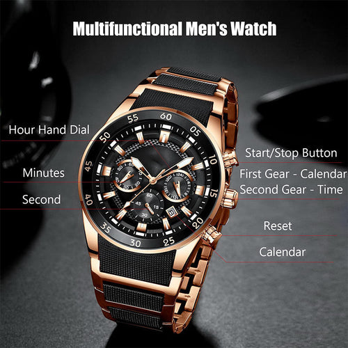 Men's Waterproof Quartz Watch