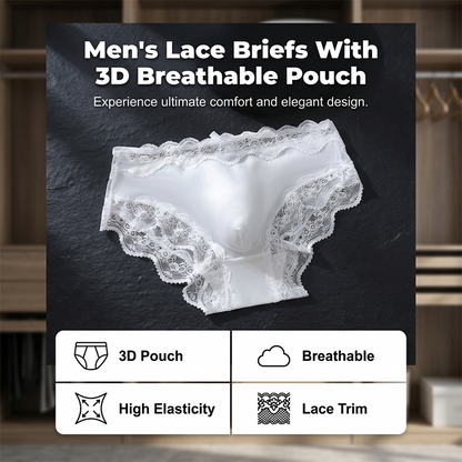 Men's sexy lace briefs